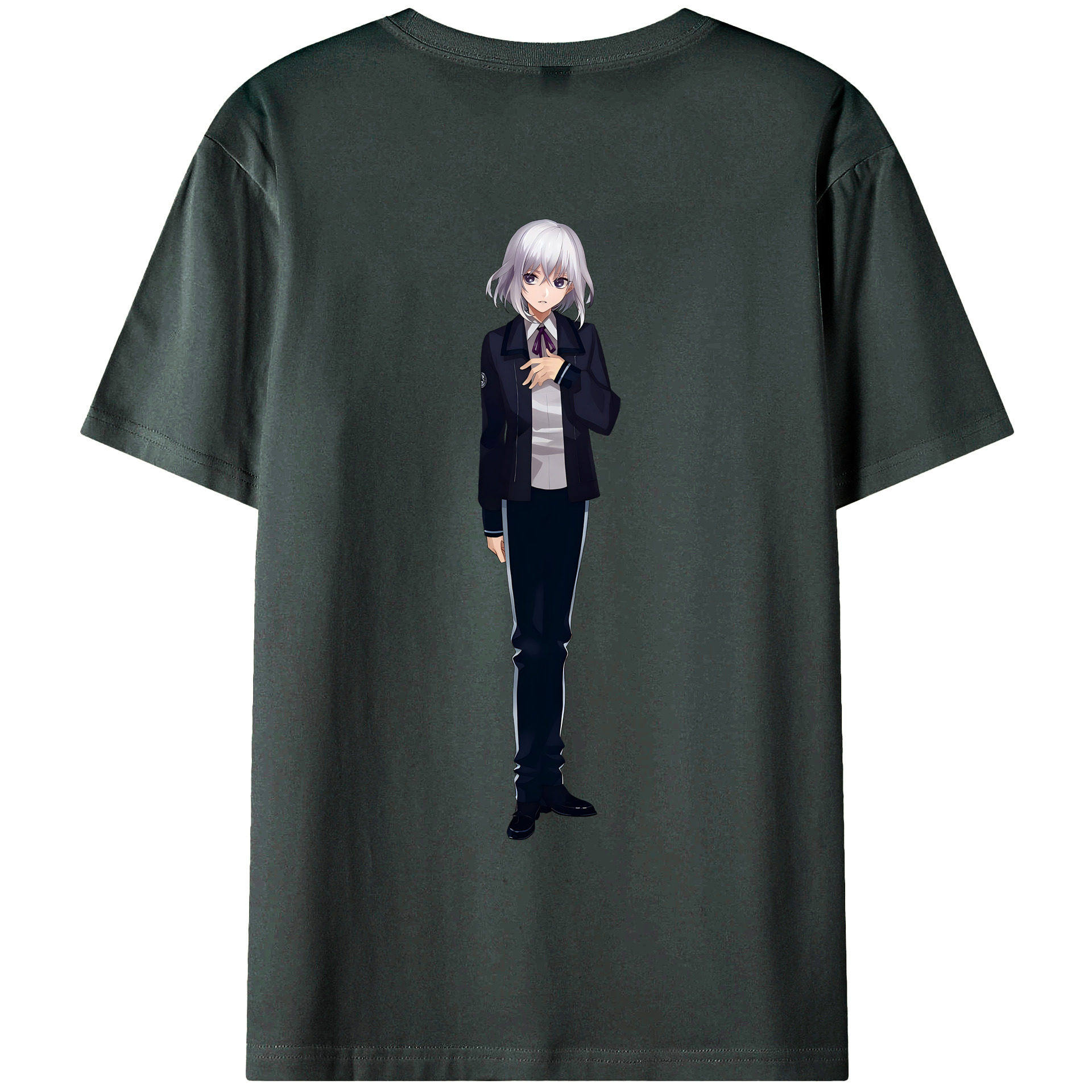 （画像用） 刀剣乱舞 Touken Ranbu 綿100％ メンズ半袖Tシャツ（バックプリント） 通気性
